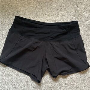 Lululemon Athletica Black Athletic Shorts with Stretchy Fit